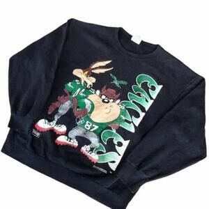 Eagles Tazmania Mirror 1994 Bros Sportwear Looney Tune Sweatshirt